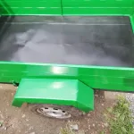 Причіп для мотоблока з колесами та гальмами
