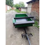 Причіп для мотоблока з колесами та гальмами